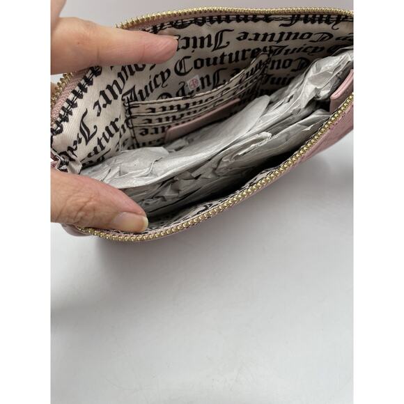 Juicy Couture Bag Purse Dusty Blush Grid Light Pink NEW - Picture 7 of 7